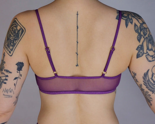 Salome Tri Bralette (Plum)
