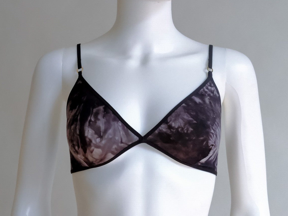 Bamboo Tri Bralette (Storm Tie-Dye)