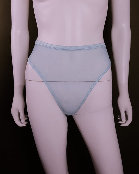 Mesh High-Waist Panty (Sky)