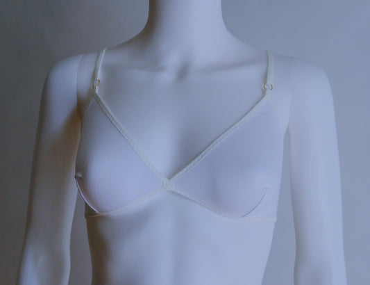 Bamboo Tri Bralette (Snow)