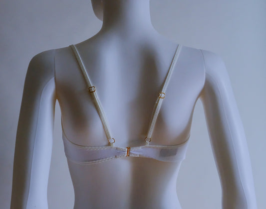 Bamboo Tri Bralette (Snow)