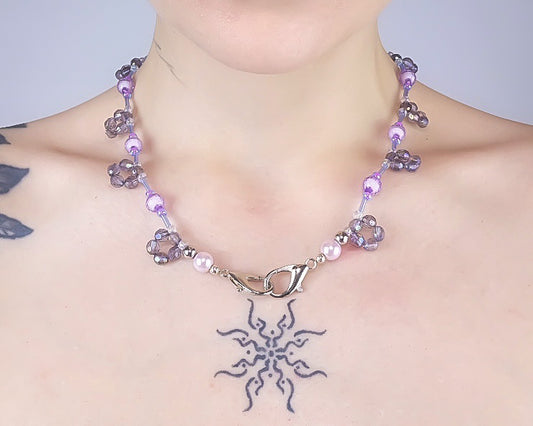 Blossoming Necklace (Purple)